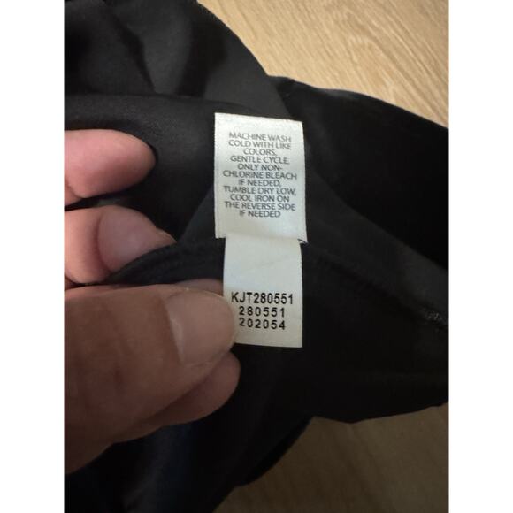 NWT! J JILL WEAREVER BLACK VELVET KNIT BLAZER-XL ONE BUTTON FRONT-GORGEOUS! - Picture 5 of 6